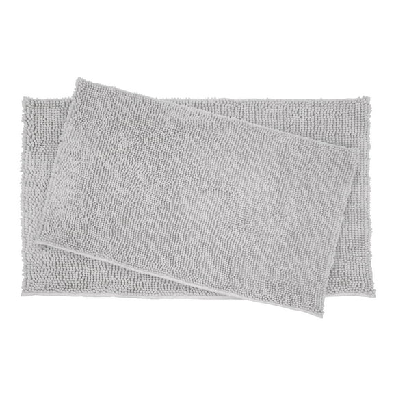 Resort Collection Chenille Plush Loop Bath Mats, 2-Piece Set