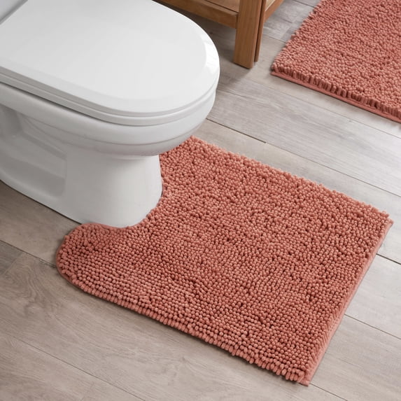 Resort Collection Chenille Plush Loop Bath Mats