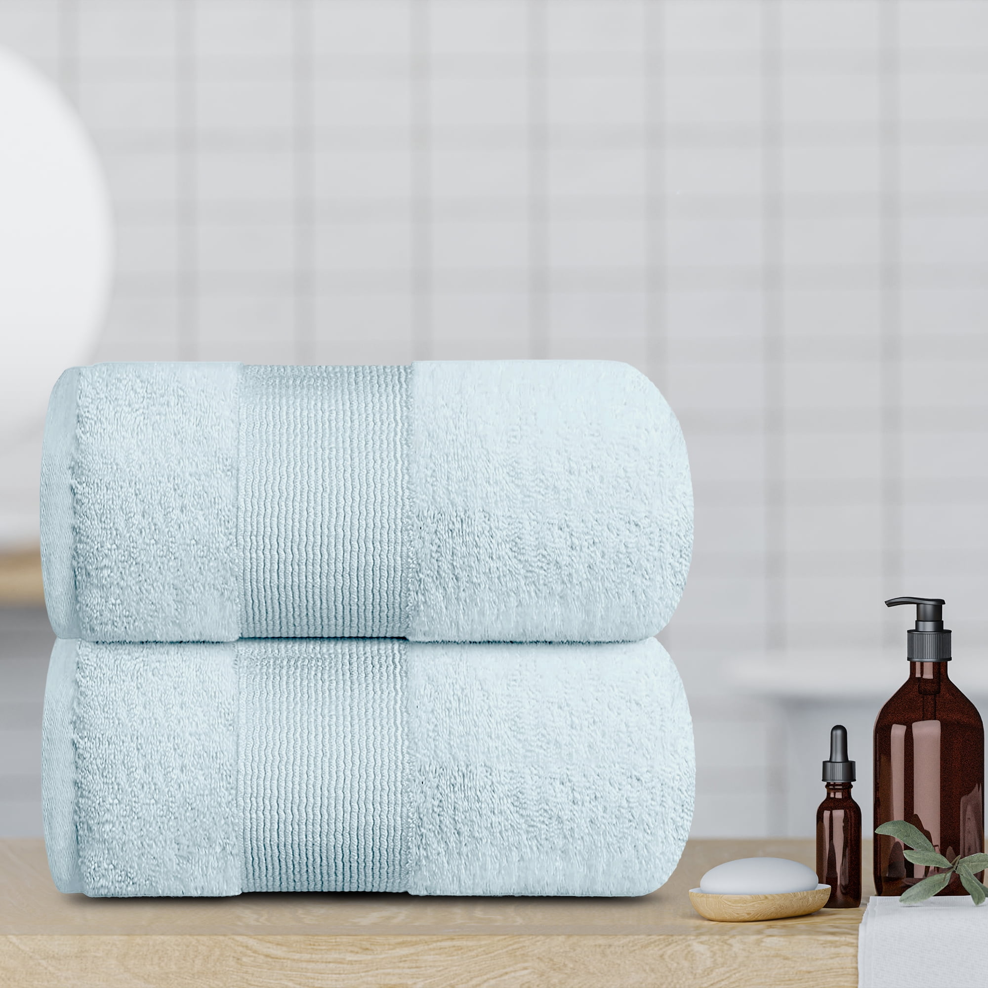 White Classic Resort Collection XL Bath Sheet Towels | 35x70, Plush ...