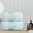 thumbnail image 1 of Resort Collection Soft Bath Sheet Towels | 35x70 Oversize Large Luxury Hotel Plush & Absorbent Cotton Bath Sheet [2 Pack, Light Blue], 1 of 6
