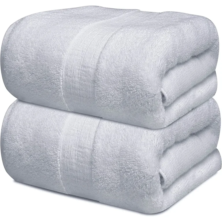 Luxe Beauty Essentials New Microfiber Bath Towels for Body, Luxury Soft Bath Towels, Super Absorbent Extra Large Oversized 32 x 62 2 Pack White