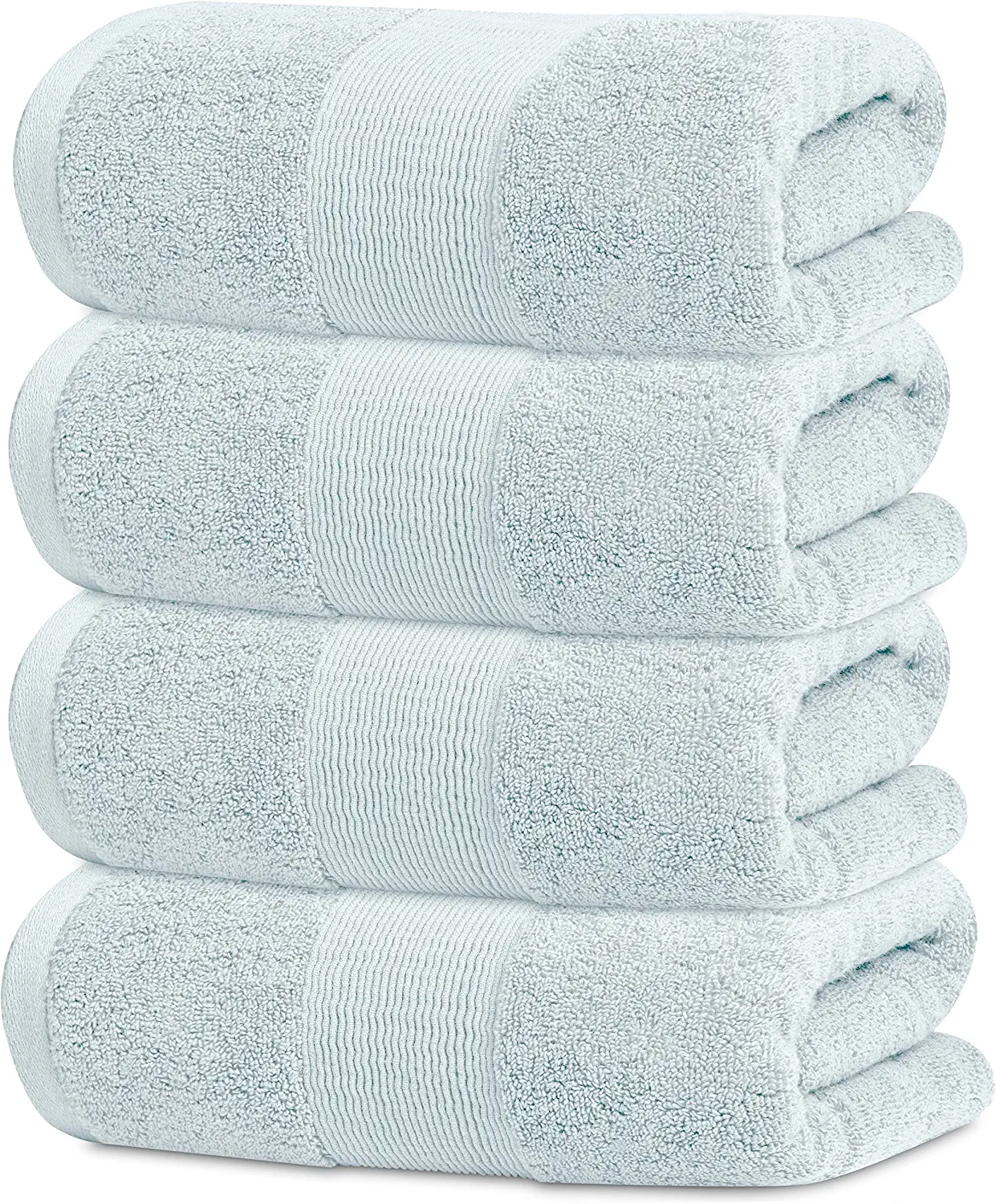 Resort Collection Soft Washcloth Face & Body Towel Set | 12x12 Luxury Hotel Plush & Absorbent Cotton Wash Clothes [12 Pack, Blue], Size: 12x12 