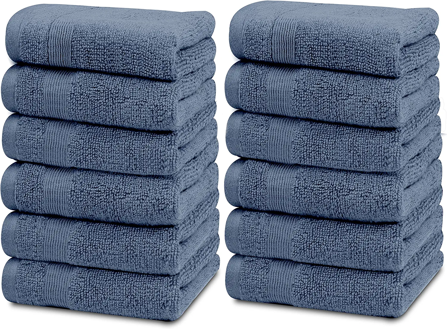 8 Piece Towel Set Soft Bath Hand Towels Super Absorbent Face & Body Wash  Cloths