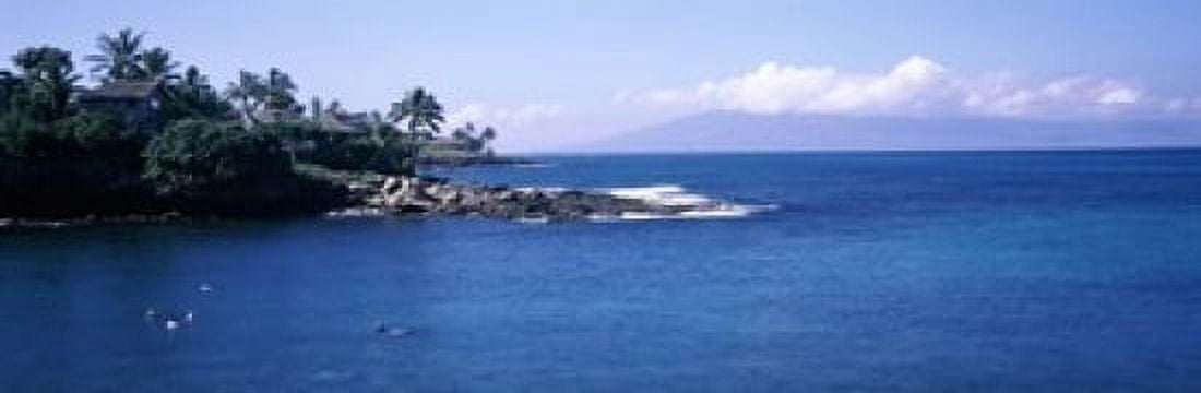 Resort at a coast Napili Maui Hawaii USA Canvas Art - Panoramic Images (18 x 6)