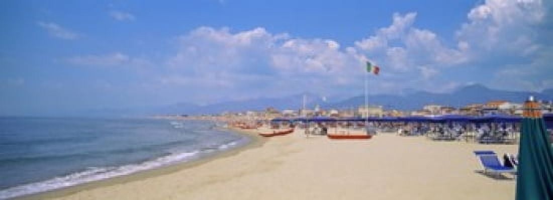 Resort on the beach Viareggio Tuscany Italy Canvas Art - Panoramic Images (36 x 13)