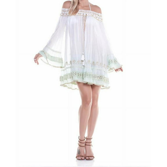 Resortwear Beachwear Soft Cotton Mint Short coverup tunic