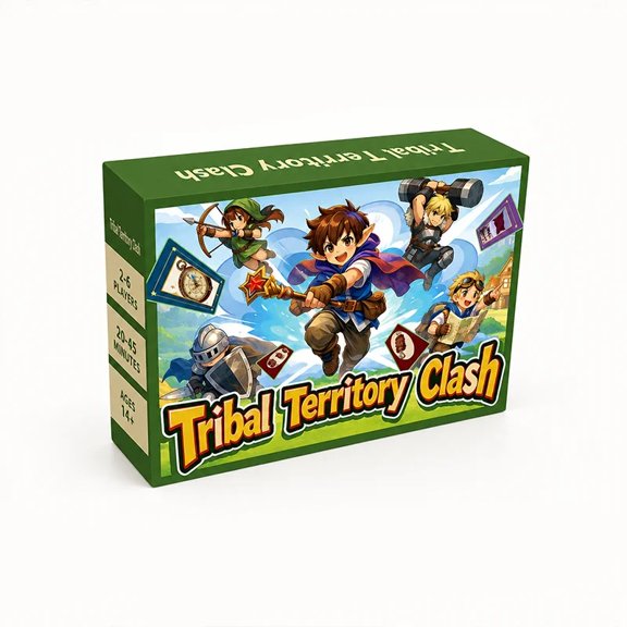 Resource Management Card Game for 2-6 Players, Territory Control Strategy Game with Secret Bids, Simultaneous Actions, Ages 14+