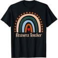 thumbnail image 1 of Resource Teacher Boho Rainbow Back To School Appreciation T-Shirt, 1 of 4