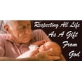 thumbnail image 1 of Respect All Life Pro-Life Vinyl Sign, 1 of 1