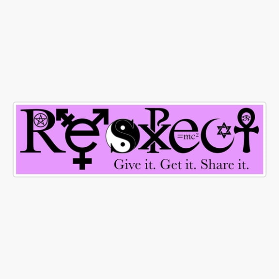 Respect Coexist Style Peace Sticker