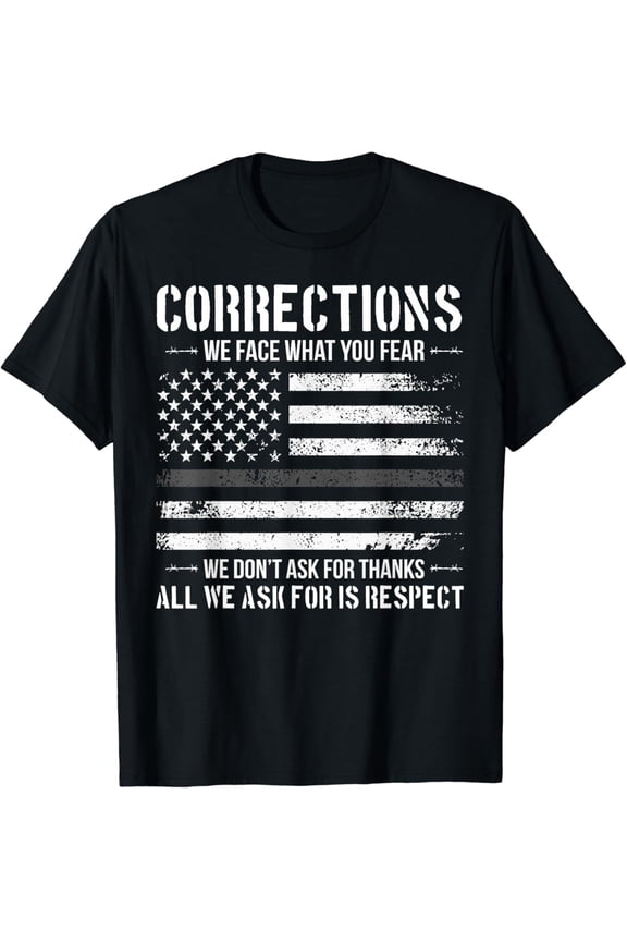 Respect Correctional Officer Proud Corrections Officer T-Shirt