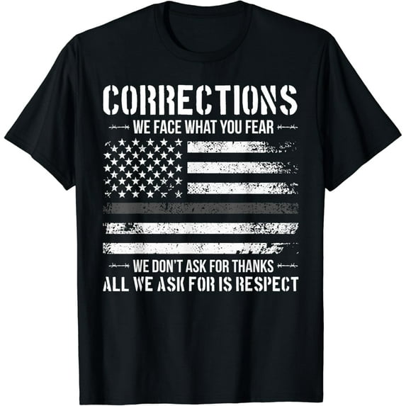 Respect Correctional Officer Proud Corrections Officer T-Shirt