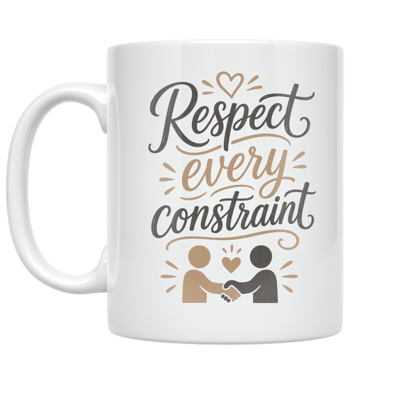 Respect Every Constraint - Teamwork Enthusiast - 11 oz Ceramic Coffee Mug