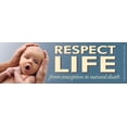 thumbnail image 1 of Respect Life Pro-Life Bumper Sticker, 1 of 1