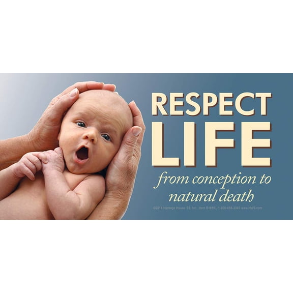 Respect Life Pro-Life Vinyl Sign