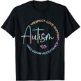 thumbnail image 1 of Respect Love Support Autism Awareness Month Women Men T-Shirt, 1 of 4
