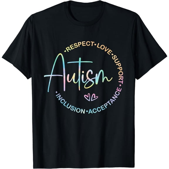 Respect Love Support Autism Awareness Month Women Men T-Shirt