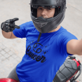 thumbnail image 1 of Respect My Tshirt - Cancer Zodiac Sign Graphic T-Shirt, Astrology Symbol Design, Crew Neck, Blue,3X, 1 of 5