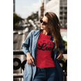 thumbnail image 1 of Respect My Tshirt - Leo Zodiac Sign Graphic T-Shirt, Astrology Symbol Design, Crew Neck, Red, XL, 1 of 3