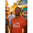 thumbnail image 1 of Respect My Tshirt - Pisces Zodiac Sign Graphic T-Shirt, Astrology Symbol Design, Crew Neck, Orange, Large, 1 of 5