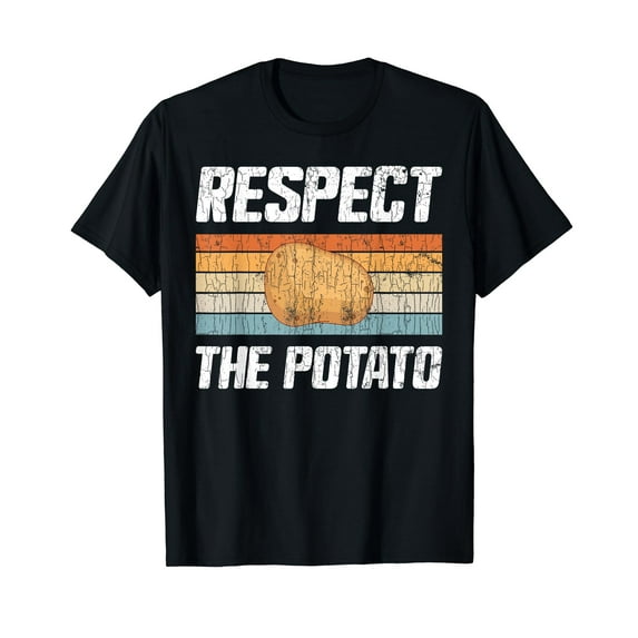 Respect Potato Funny Potatoes Vegetables Chips Eater Graphic T-Shirt