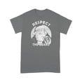 thumbnail image 1 of Respect The Beard Santa Claus Funny Christmas Distressed T-Shirt, 1 of 4
