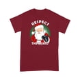thumbnail image 1 of Respect The Beard Santa Claus Funny Christmas T-Shirt, 1 of 4