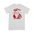 thumbnail image 1 of Respect The Beard Santa Claus Funny Christmas T-Shirt, 1 of 4
