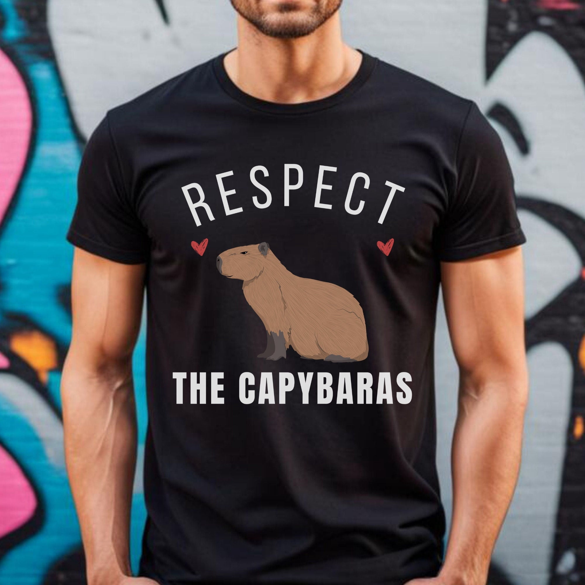 Respect The Capybaras Shirt, Trendy Capybaras Shirts, Capybara T-Shirt