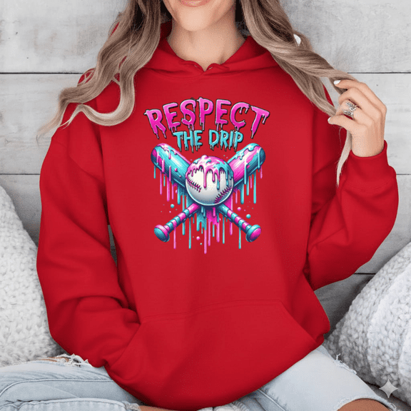 Respect The Drip Funny Cartoon Humor Cool Attitude Style Hoodie Shirt, up to size 5XL