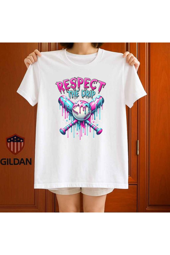 Respect The Drip Streetwear Fashion Retro Bold Style Graphic Unisex T Shirt up to 5XL