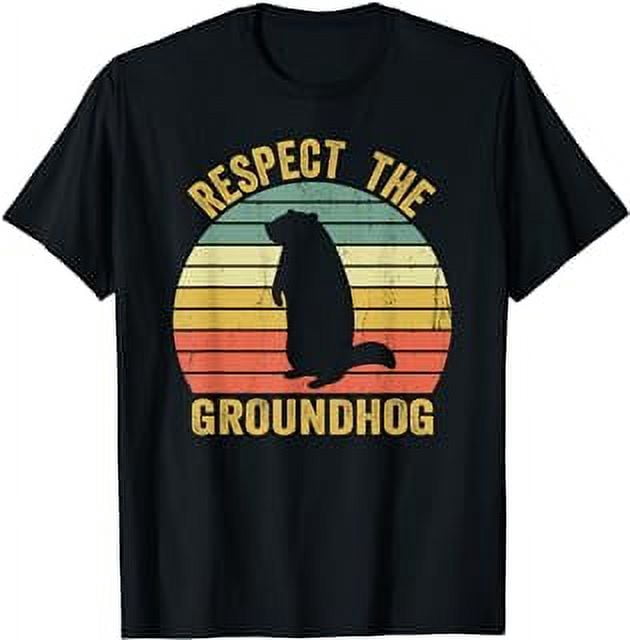 Make-up-Tasche 'Respect The Groundhog' – Wasserdicht, Aus Canvas, 22,9x17x5 Cm Mit Lustigem Murmeltier-Design