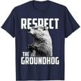 thumbnail image 1 of Respect The Groundhog Ground Hog Day Softstyle Unisex T-Shirt,Navy Color,Size 3T, 1 of 5