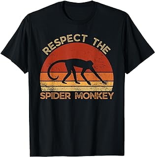 Respect The Spider Monkey Endangered Monkey T-Shirt - Walmart.com