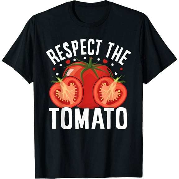 Respect The Tomato T-ShirtTomato Gardening I Red Tomato I Tomato Costume100% cotton