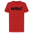 thumbnail image 1 of Respect Word Sprayed T-Shirt Men -Image by Shutterstock, Male 3X-Large, 1 of 2