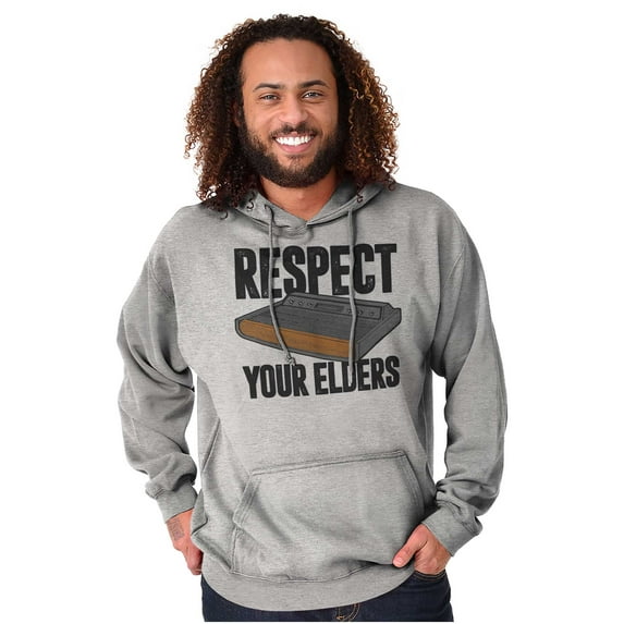 Respect Your Elders Dungeons Gamer Unisex Plus Fleece Graphic Hoodie Brisco Brands 2X