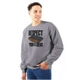 thumbnail image 1 of Respect Your Elders Dungeons Gamer Unisex Plus Fleece Graphic Sweatshirt Brisco Brands 2X, 1 of 5