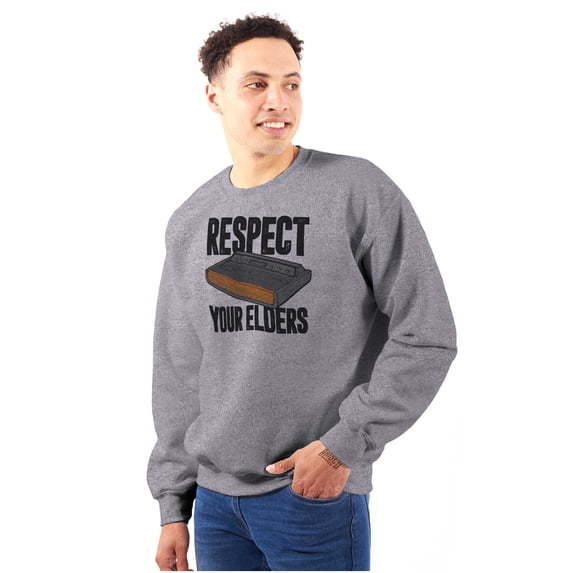 Respect Your Elders Dungeons Gamer Unisex Plus Fleece Graphic Sweatshirt Brisco Brands 2X