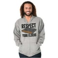 thumbnail image 1 of Respect Your Elders Dungeons Gamer Unisex Fleece Graphic Zip Up Hoodie Brisco Brands 2X, 1 of 5