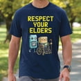 thumbnail image 1 of Respect Your Elders T-Shirt – Funny Retro Gamer Graphic Tee, 1 of 5