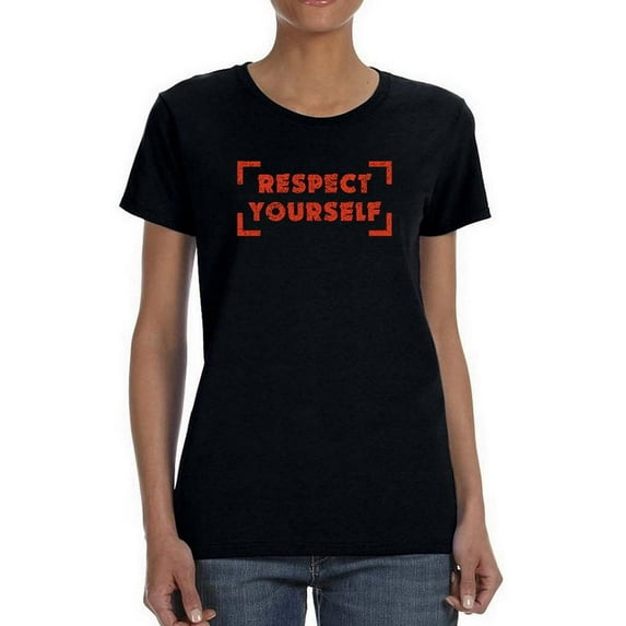 Respect Yourself Rubber Seal Shaped T-Shirt Women -Image by Shutterstock, Female 3X-Large