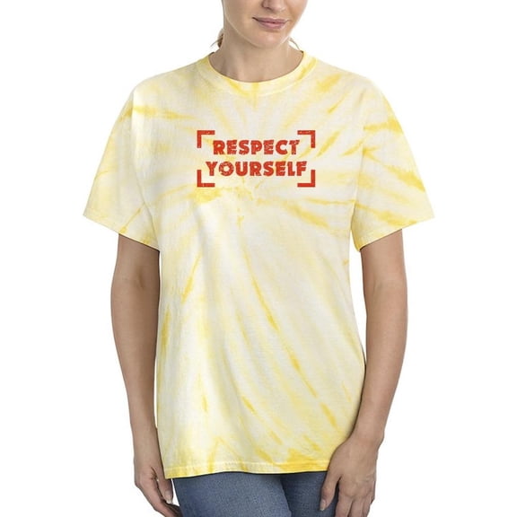 Respect Yourself Rubber Seal Tie Dye Cyclone Women -Image by Shutterstock, Female Large
