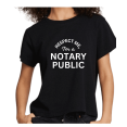 thumbnail image 1 of Notary Public T-Shirt – “Respect Me, I'm A Notary Public” Funny Notary Shirt, 100% Cotton Unisex Tee, 1 of 1