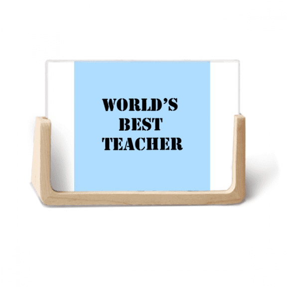 Respectable Best Teacher Master Photo Wooden Photo Frame Tabletop Display