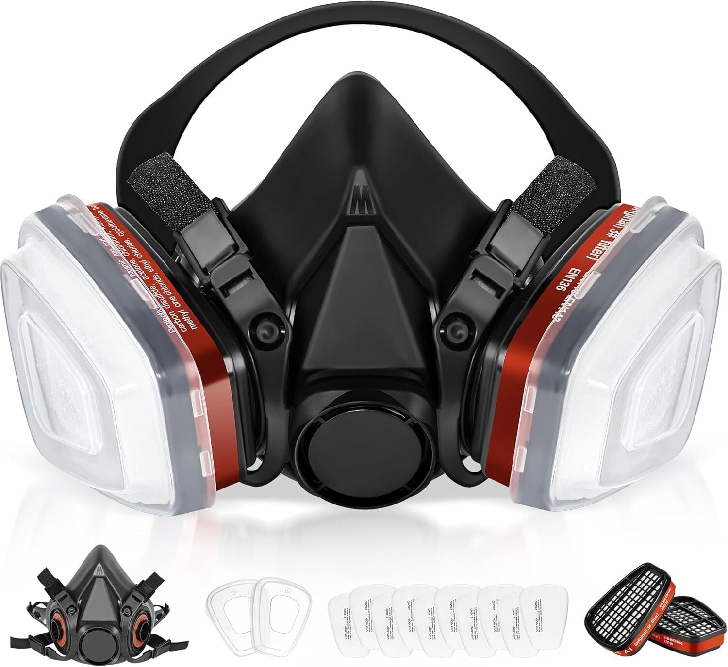 Respirator Mask, ANUNU Paint Respirator with 6001 Filters