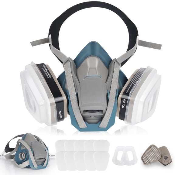 Respirator Mask,YYKUXI Paint Respirator with 6001 Filters for Chemical