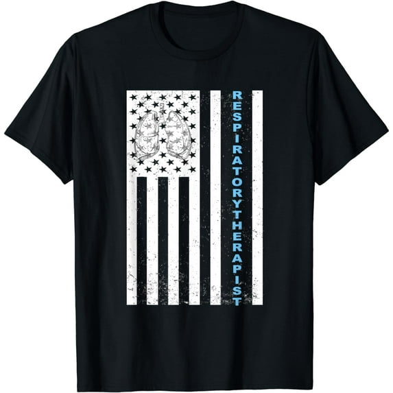 Respiratory Therapist Flag - RT Outfit Pulmonologist Gift T-Shirt