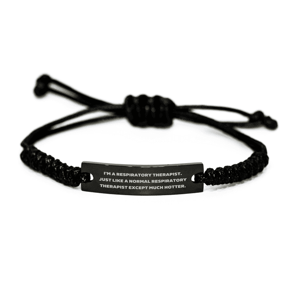 Respiratory Therapist Gifts, Funny Quote, Adjustable Rope Bracelet for Respiratory Therapist, Gifts from Women, for Respiratory Therapist, Mother's Day Unique Gifts