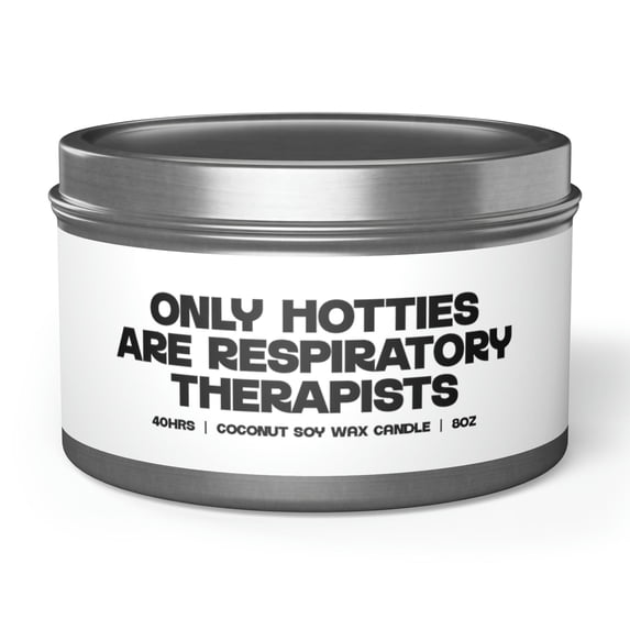 Respiratory Therapist Graduation Tin Candle Gift Decor Vanilla Coffee